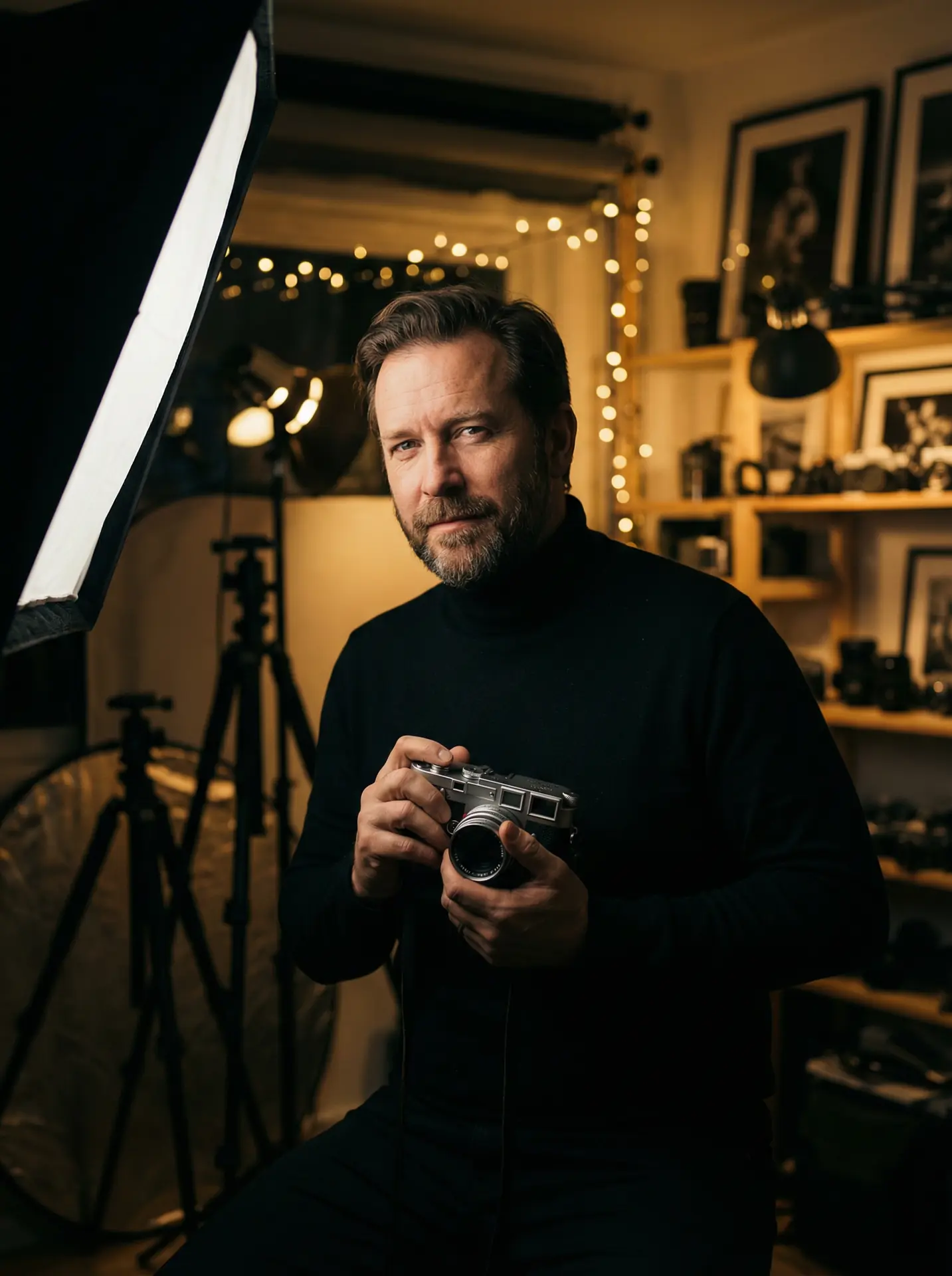 爆料网 封面人物 - 摄影师陈墨在工作室中的肖像